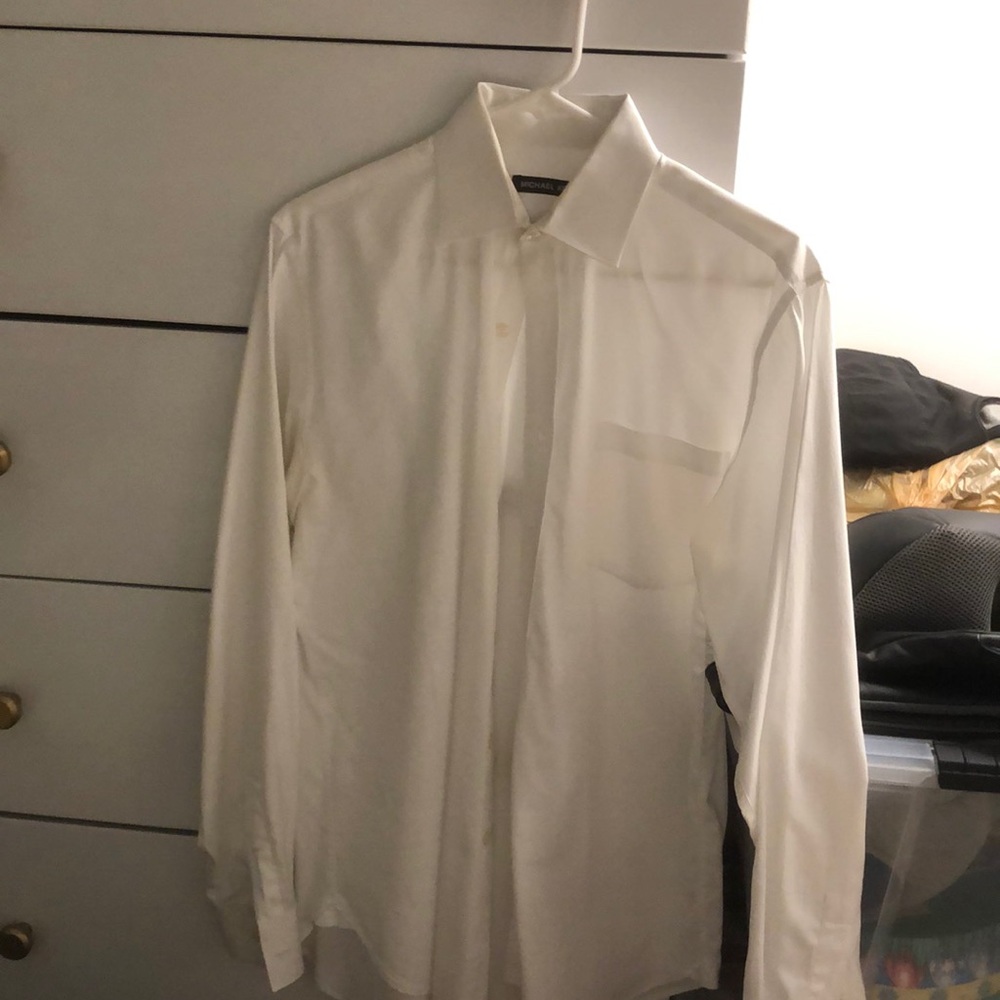 White Michael Koss collared shirt